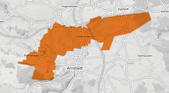 Mietspiegelkarte Amt Wachsenburg